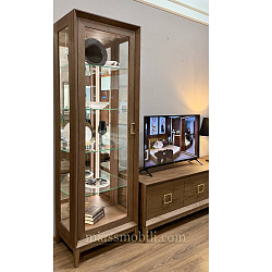 Шкаф для посуды 1-дв правый Modena орех Мокко