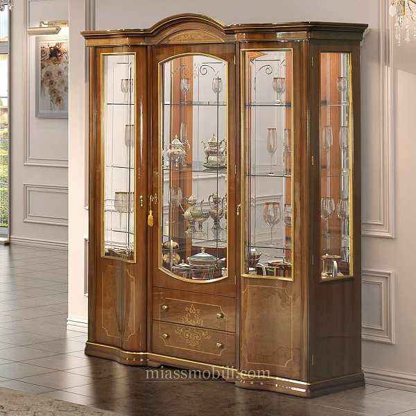 Витрина трехдверная Floriana орех Витрина трехдверная Floriana орех